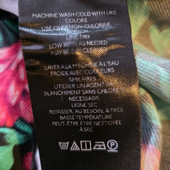 Anthropologie Floral Midi Dress Kimono Style Long Sleeve Black Multicolor Small - Picture 12 of 13